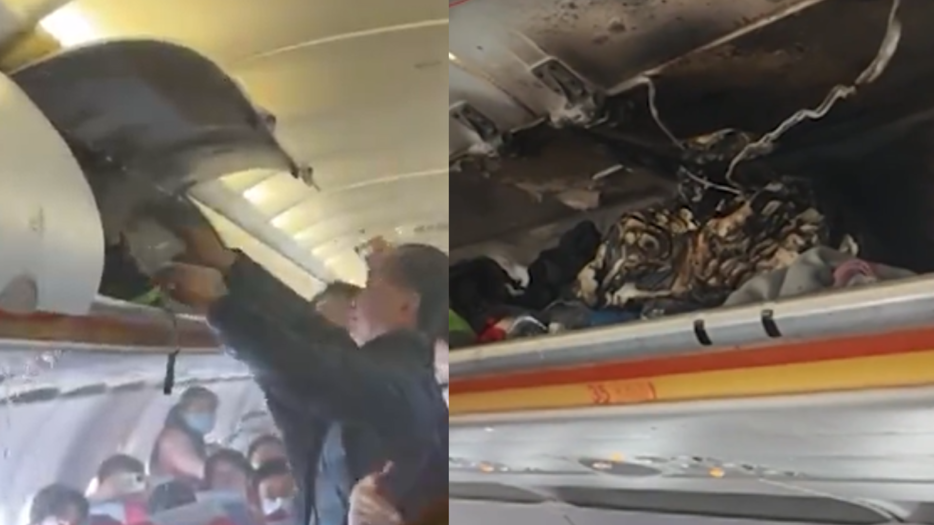 Susto aéreo! Carregador portátil pega fogo durante voo