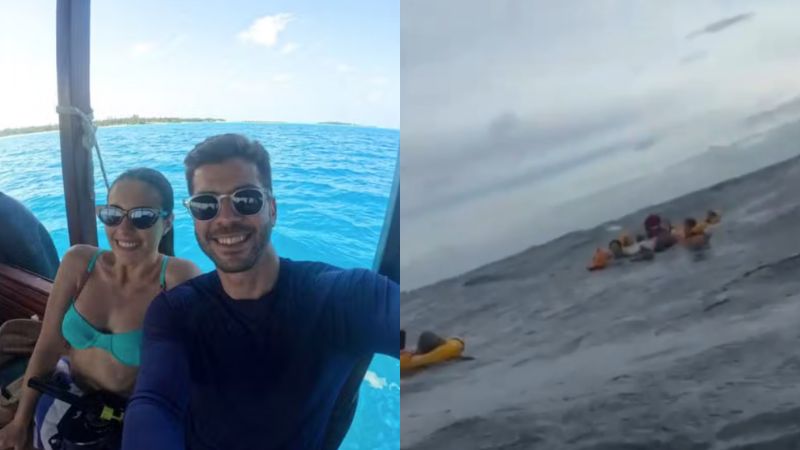 Chocante! Barco afunda nas Maldivas e brasileiros relatam trauma: ‘Baque gigante’
