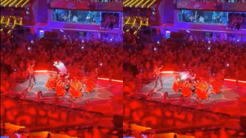 Drone da Vila Isabel cai e bandeira enrosca em carro alegórico durante desfile