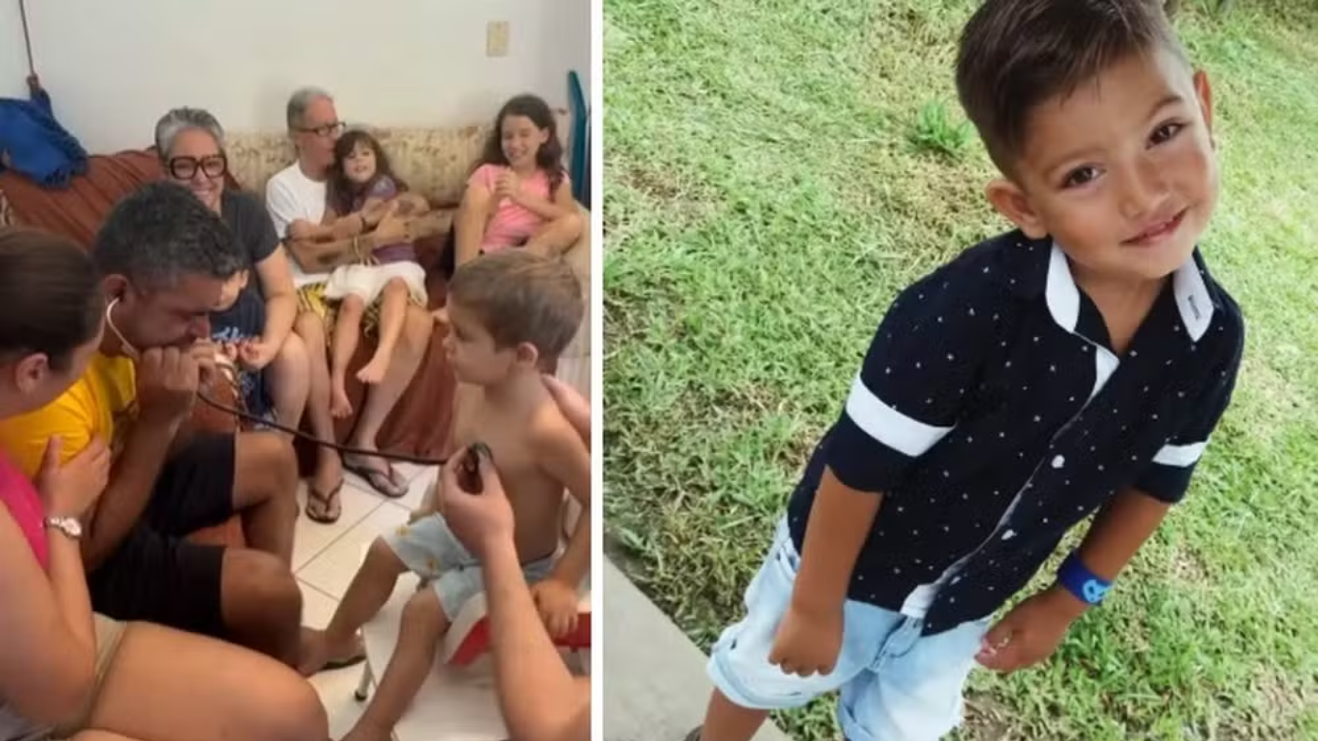 Emoção! Vídeo mostra pais ouvindo o coração do filho batendo em outra criança