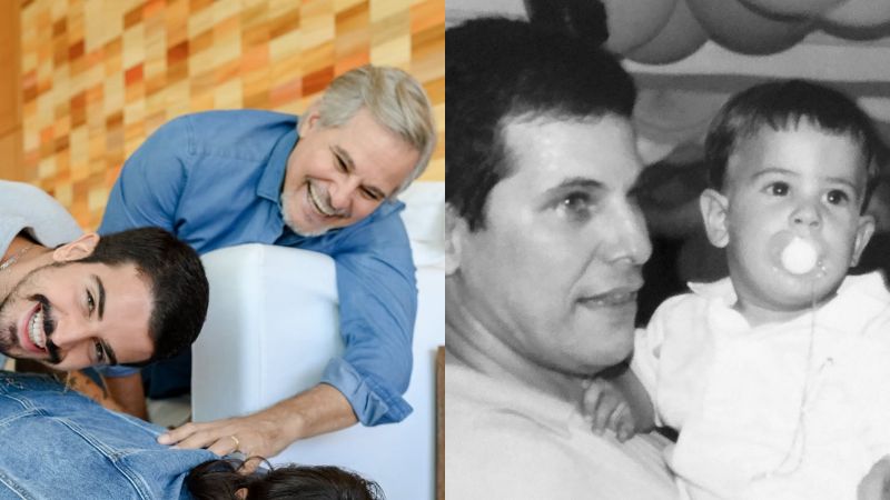 Enzo Celulari homenageia o pai, Edson, em seu aniversário de 67 anos: ‘Te celebro’