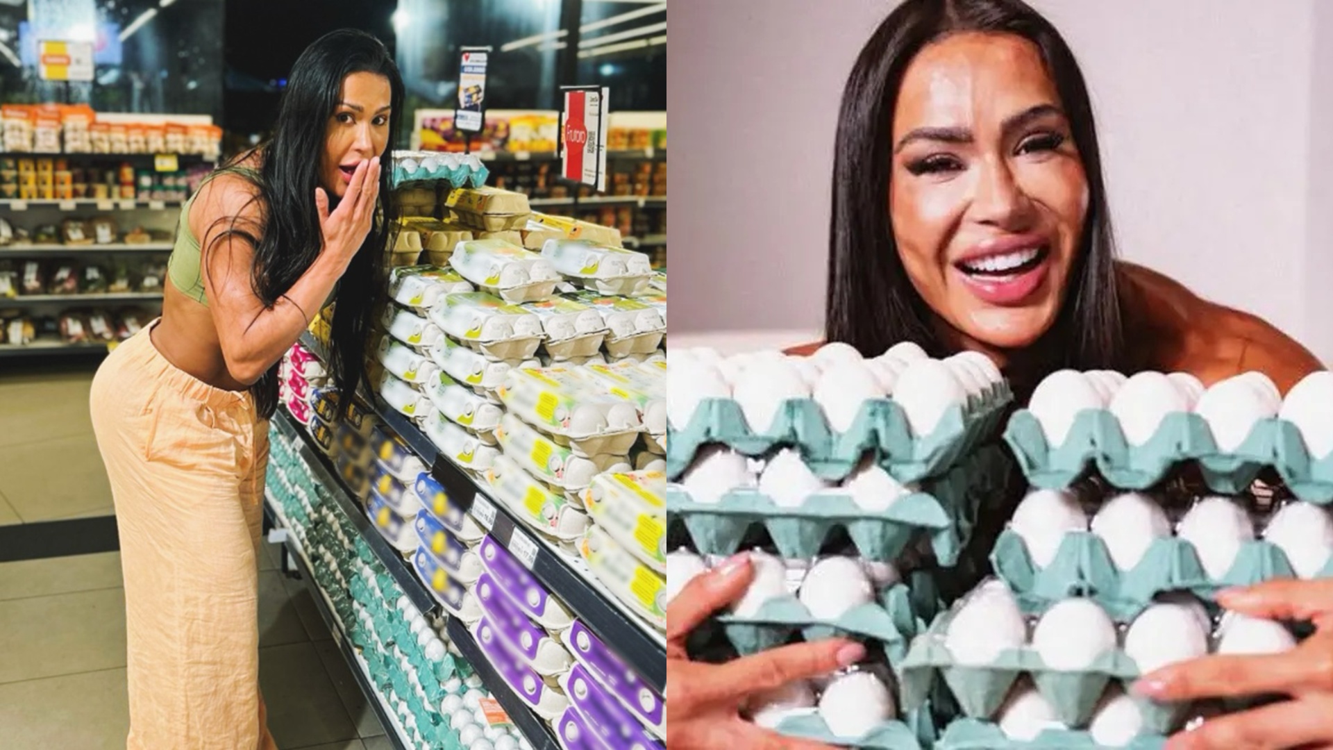Gracyanne Barbosa se choca com o preço do ovo após deixar o BBB 25: ‘Não tenho culpa’
