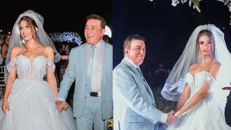 Imprevistos marcam o casamento de Amado Batista e miss 51 anos mais nova, diz site
