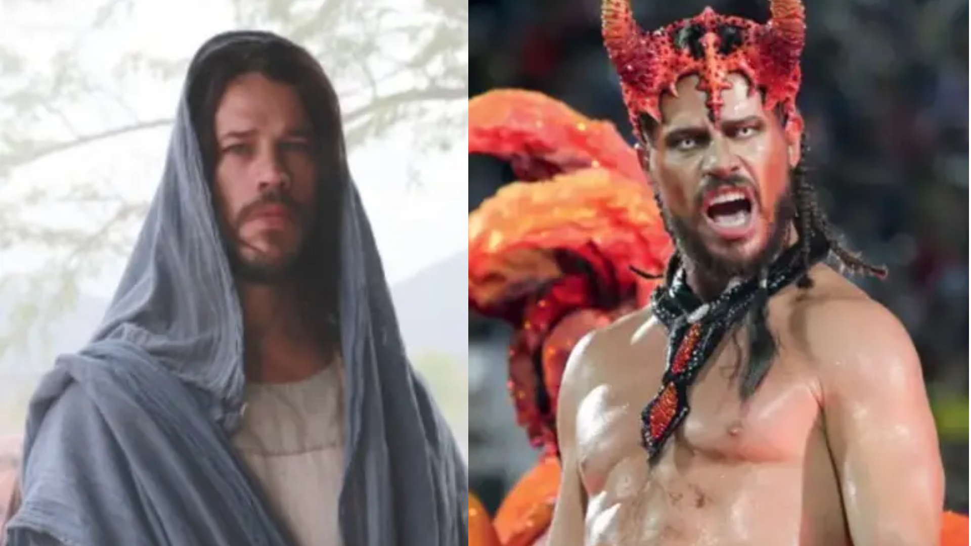 José Loreto, escalado para Jesus, interpretou o diabo no Carnaval; “Paixão de Cristo” se pronuncia