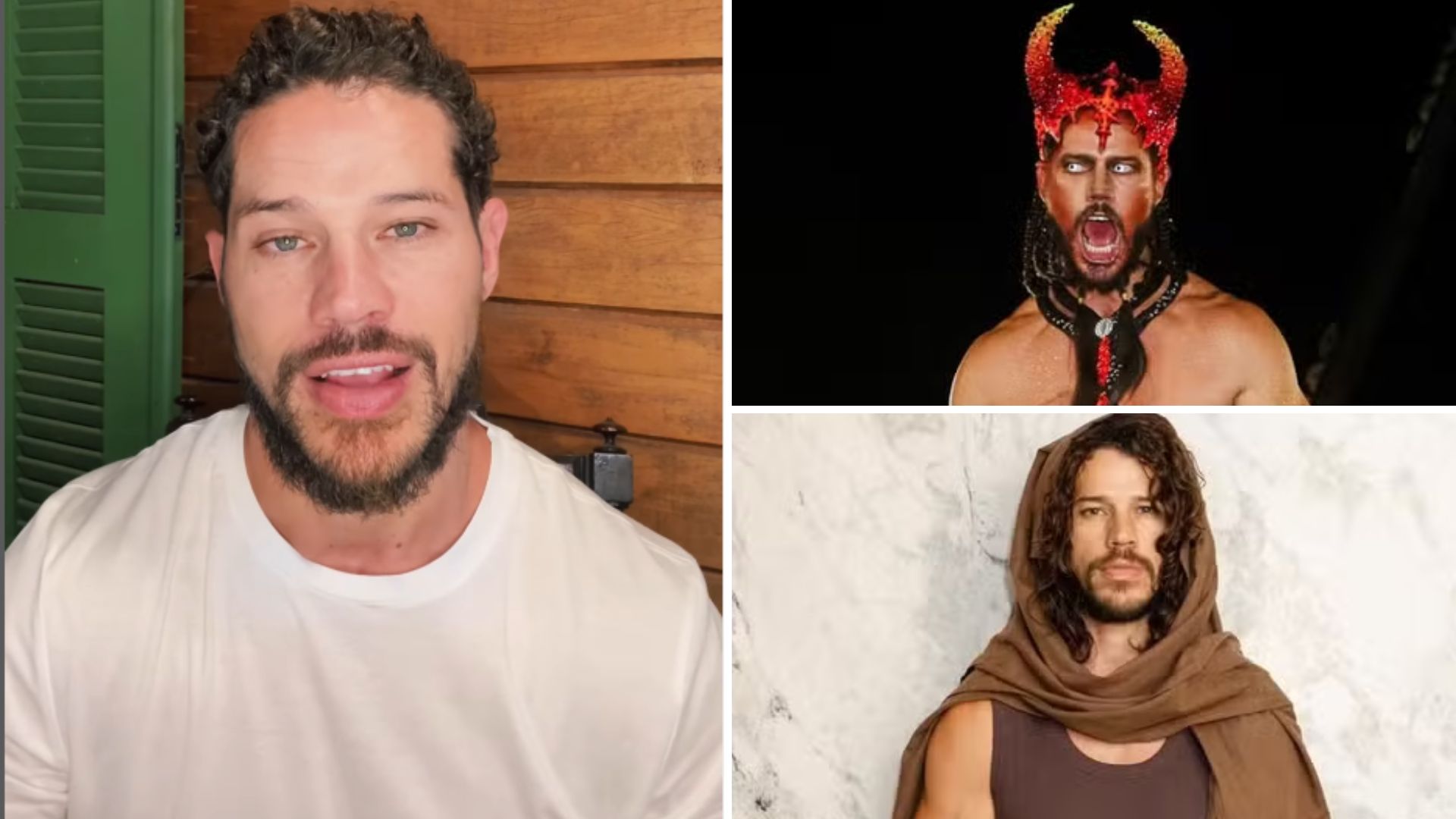 José Loreto rebate críticas por interpretar Jesus e o Diabo: ‘Vieram com ódio’