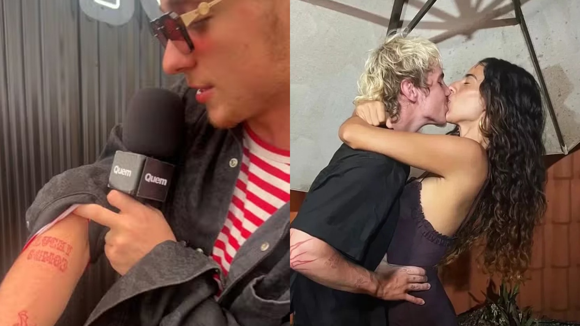 Juliano Floss faz tatuagem em homenagem à Marina Sena e se declara: ‘Fala sobre a gente’