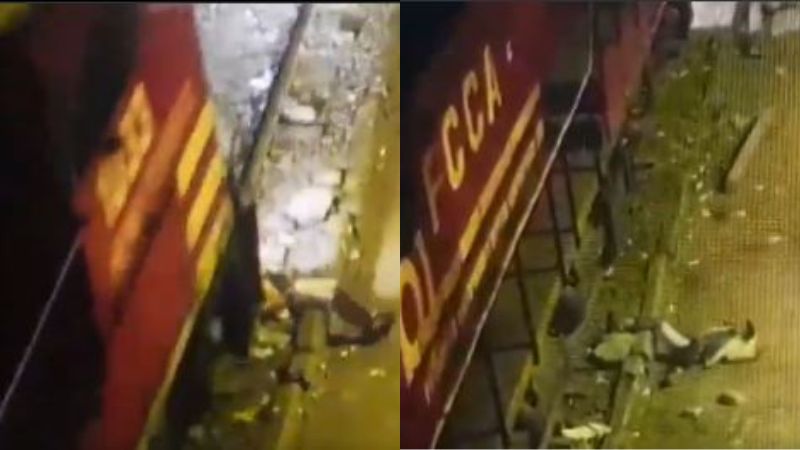 Milagre! Homem embriagado sobrevive após ser atropelado por trem no Peru; veja vídeo