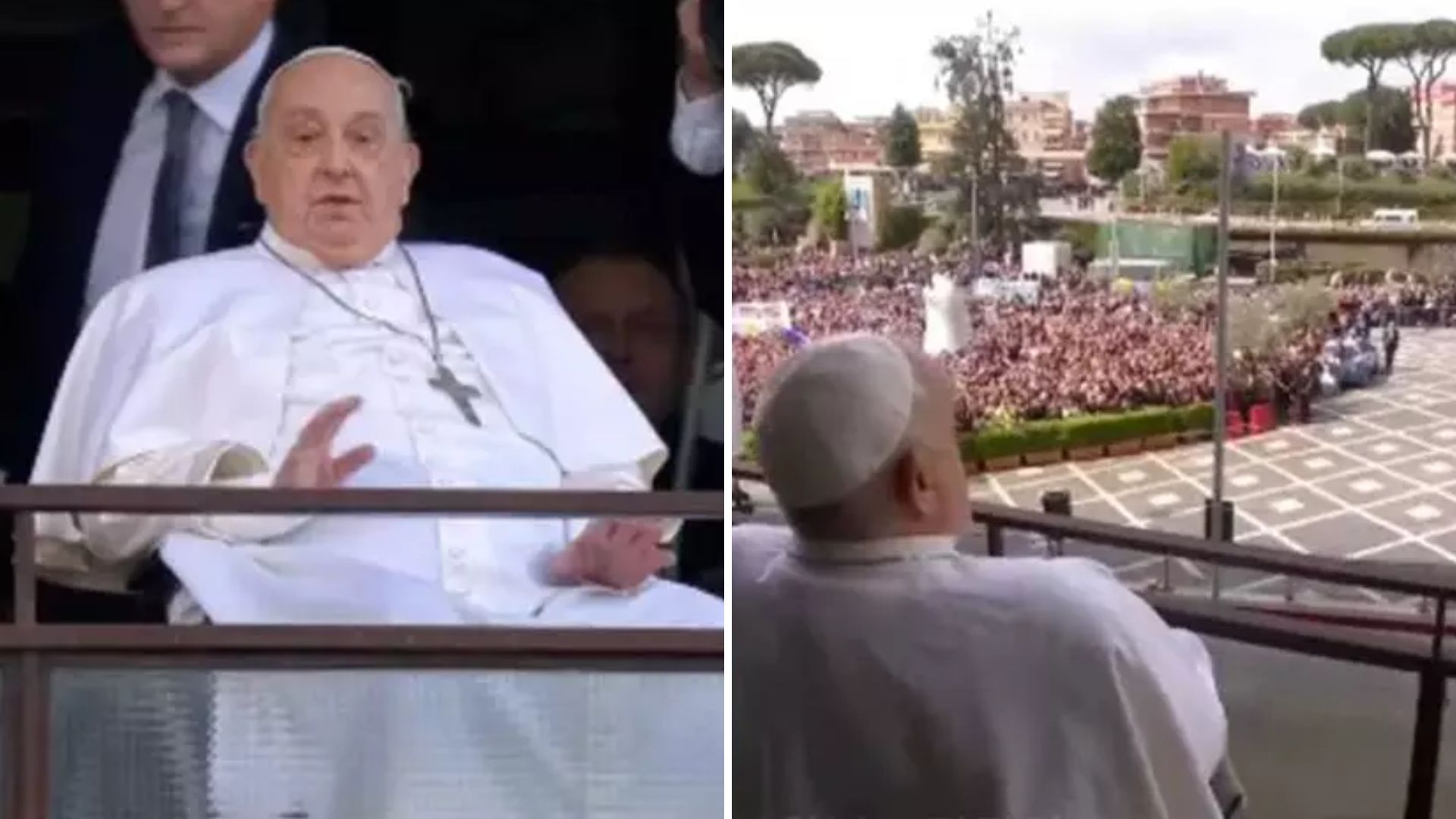 Papa Francisco reaparece ao receber alta hospitalar após 40 dias internado