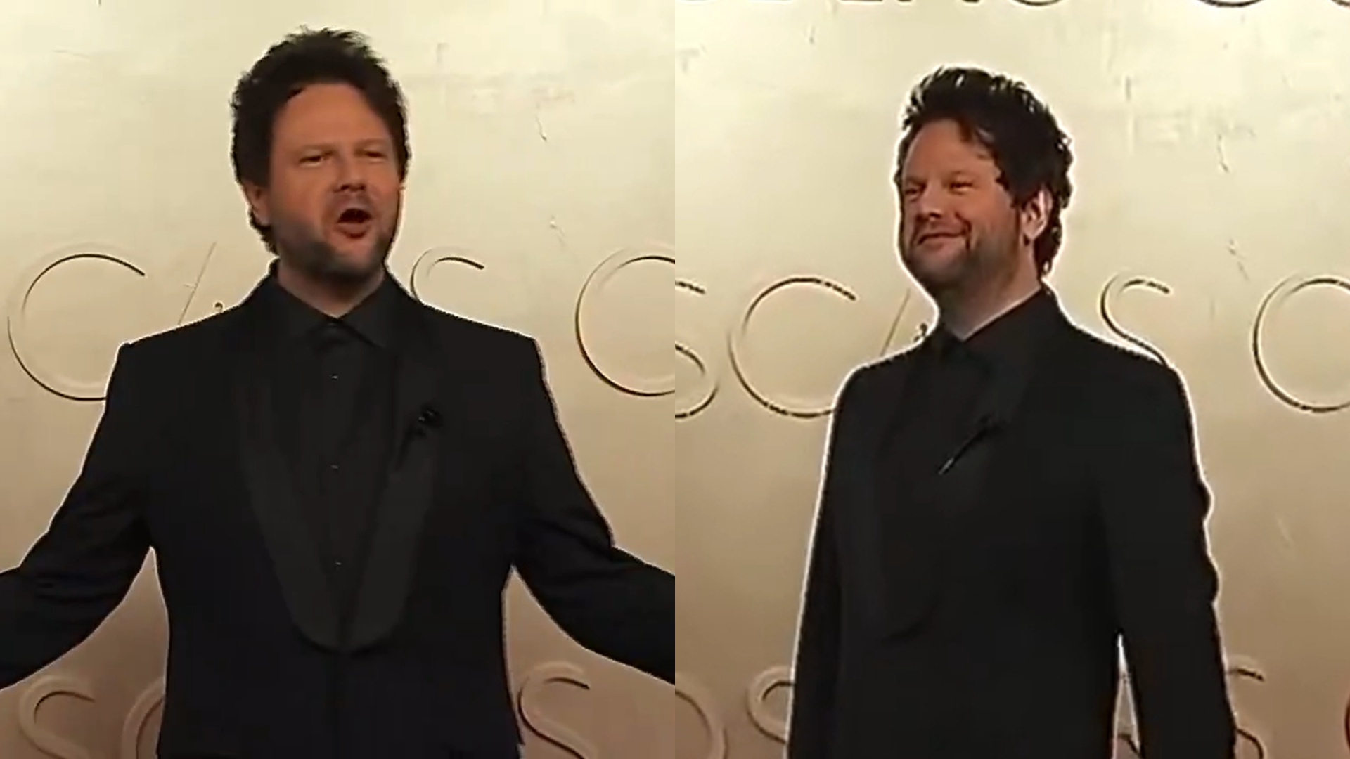 Selton Mello chega ao tapete vermelho do Oscar e exibe look completo; assista