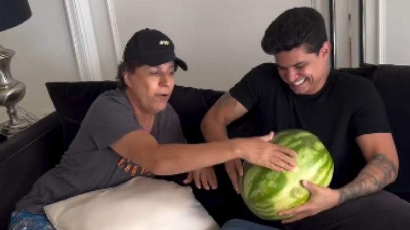 Tom Cavalcante faz teste inusitado com o genro após filha anunciar gravidez: ‘Não é fácil’
