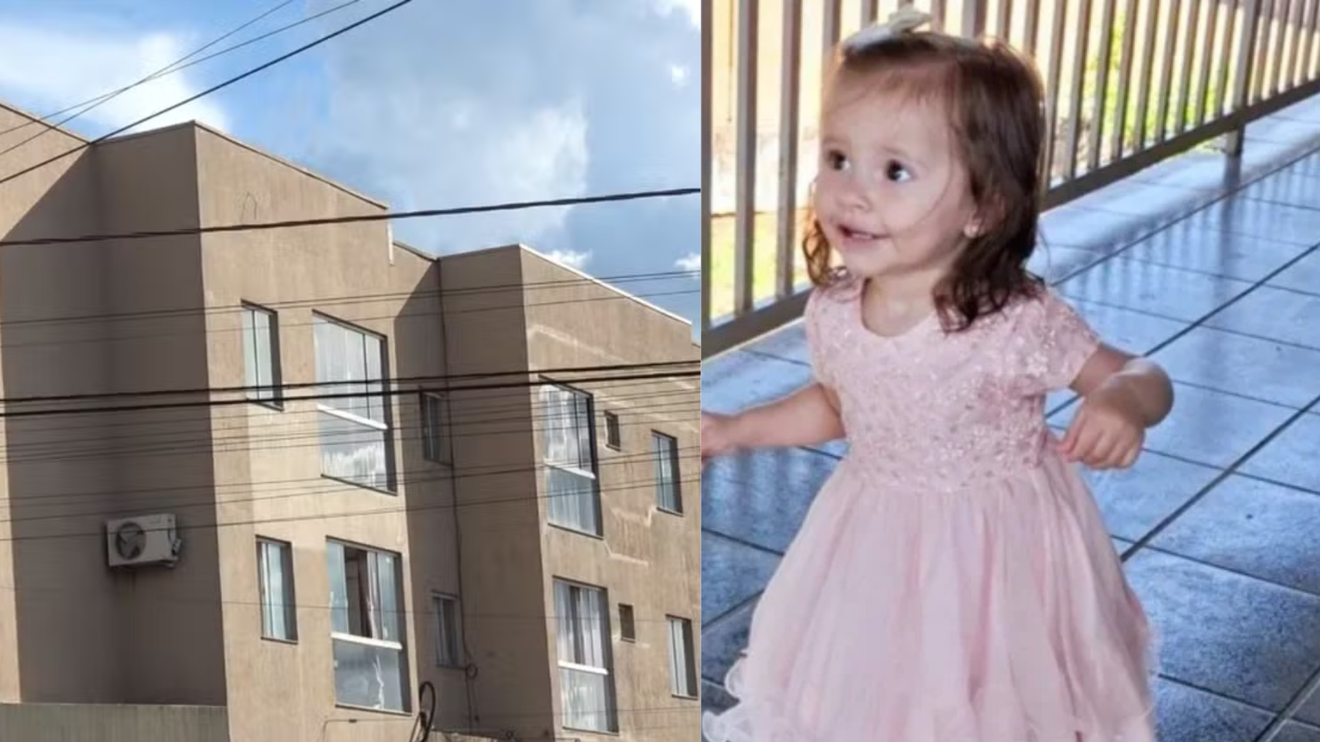 Tragédia! Menina de 1 ano e 8 meses morre após cair de prédio no Paraná