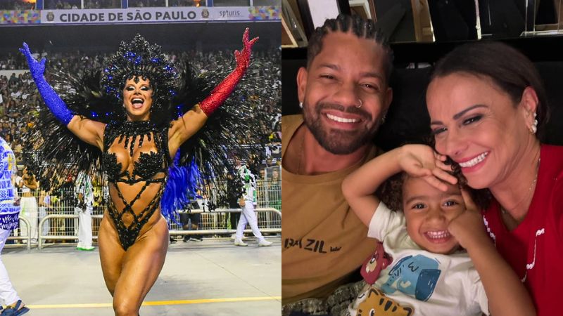 Viviane Araújo deixa filho doente em casa para desfilar e desabafa: ‘Difícil