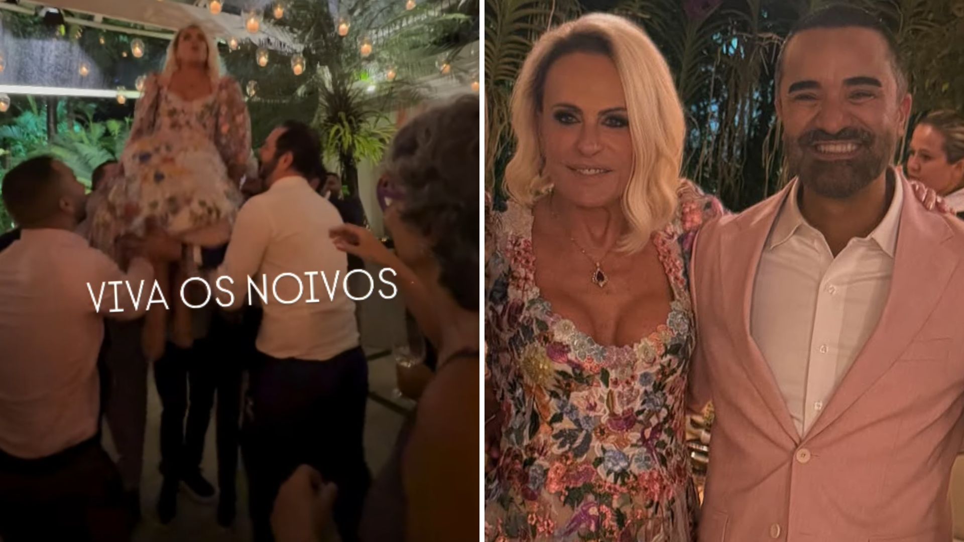 Ana Maria Braga celebra casamento animado com famosos e surpreende em festa
