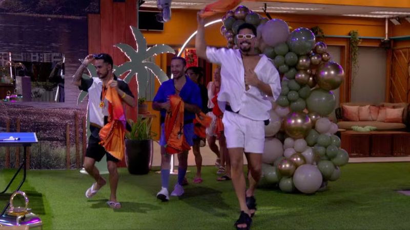 BBB 25: Brothers são surpreendidos com festa na piscina e figurinos especiais: ‘Que lindo’