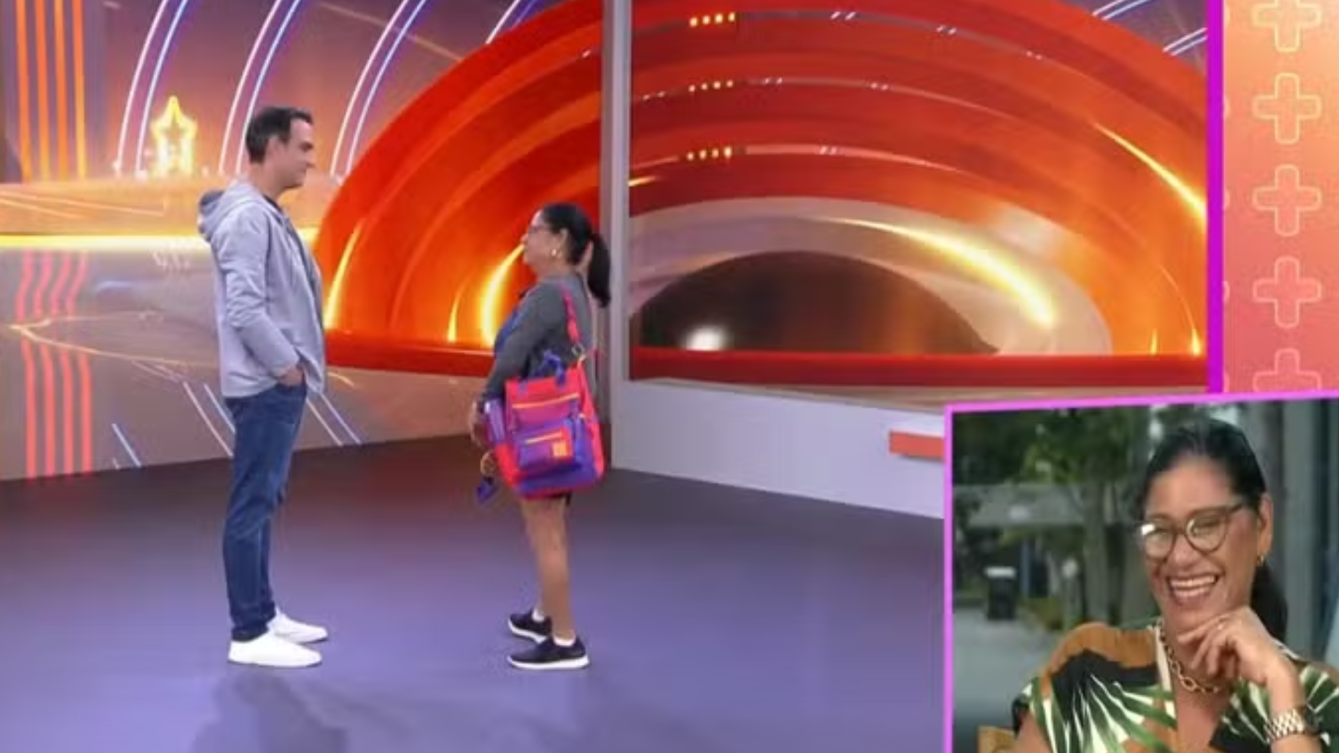 BBB 25: Delma se derrete por Tadeu Schmidt e dispara em rede nacional: ‘Menina, que macho lindo’