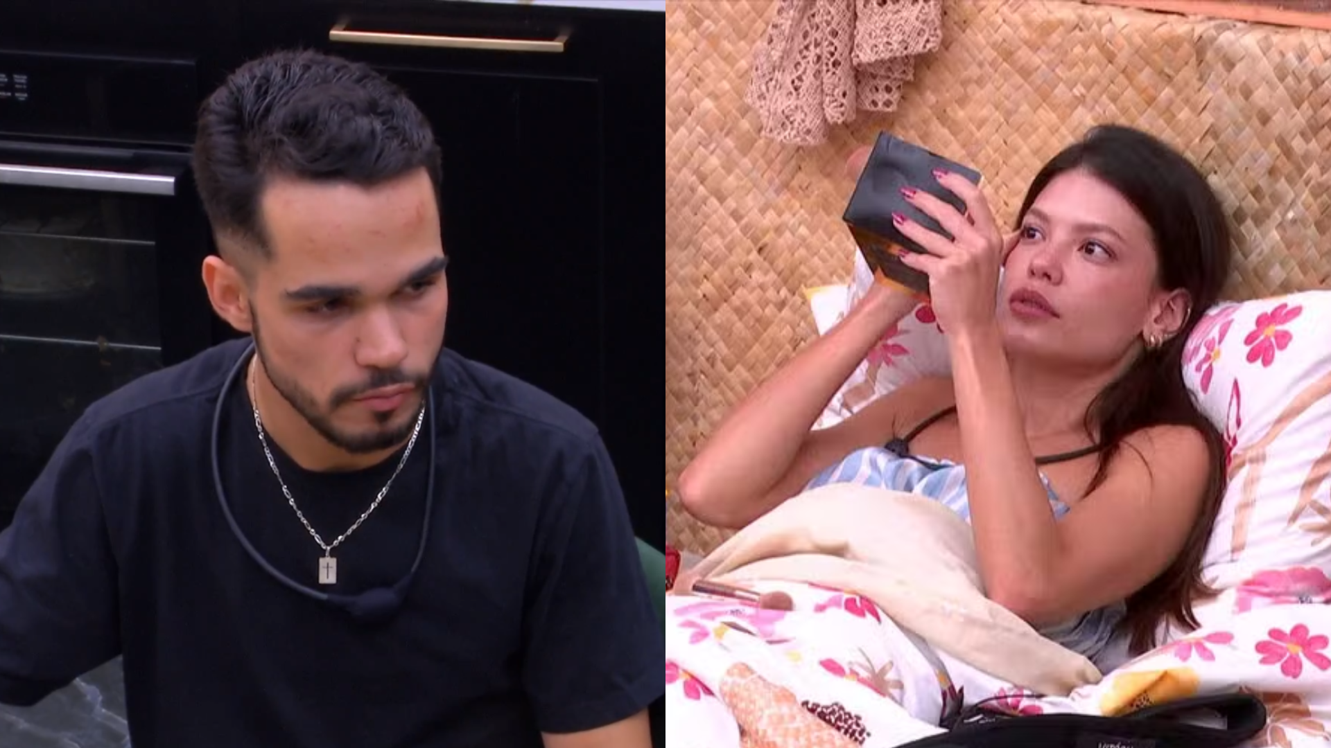 BBB 25: ‘Vitória é uma que nunca lavou louça aqui’, dispara João Pedro após encontrar louça suja