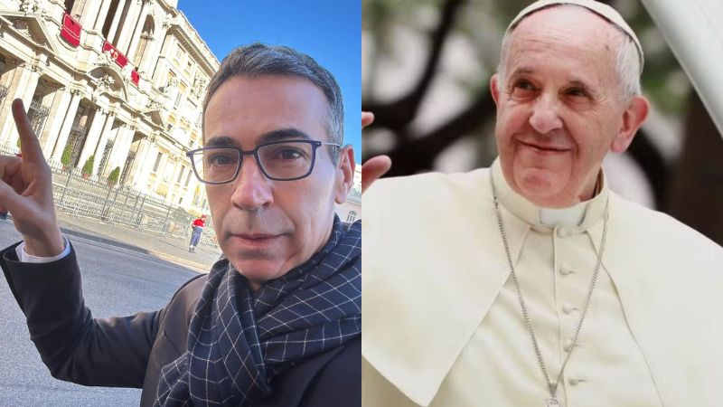 César Tralli faz reflexão após cobertura do funeral de Papa Francisco: ‘Beleza da vida’