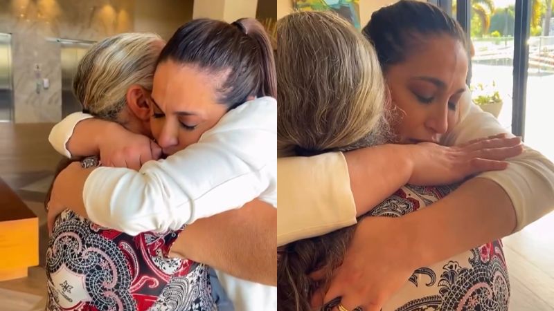 Daniele Hypolito mostra reencontro emocionante com a mãe após sair do BBB25: ‘Saudade’