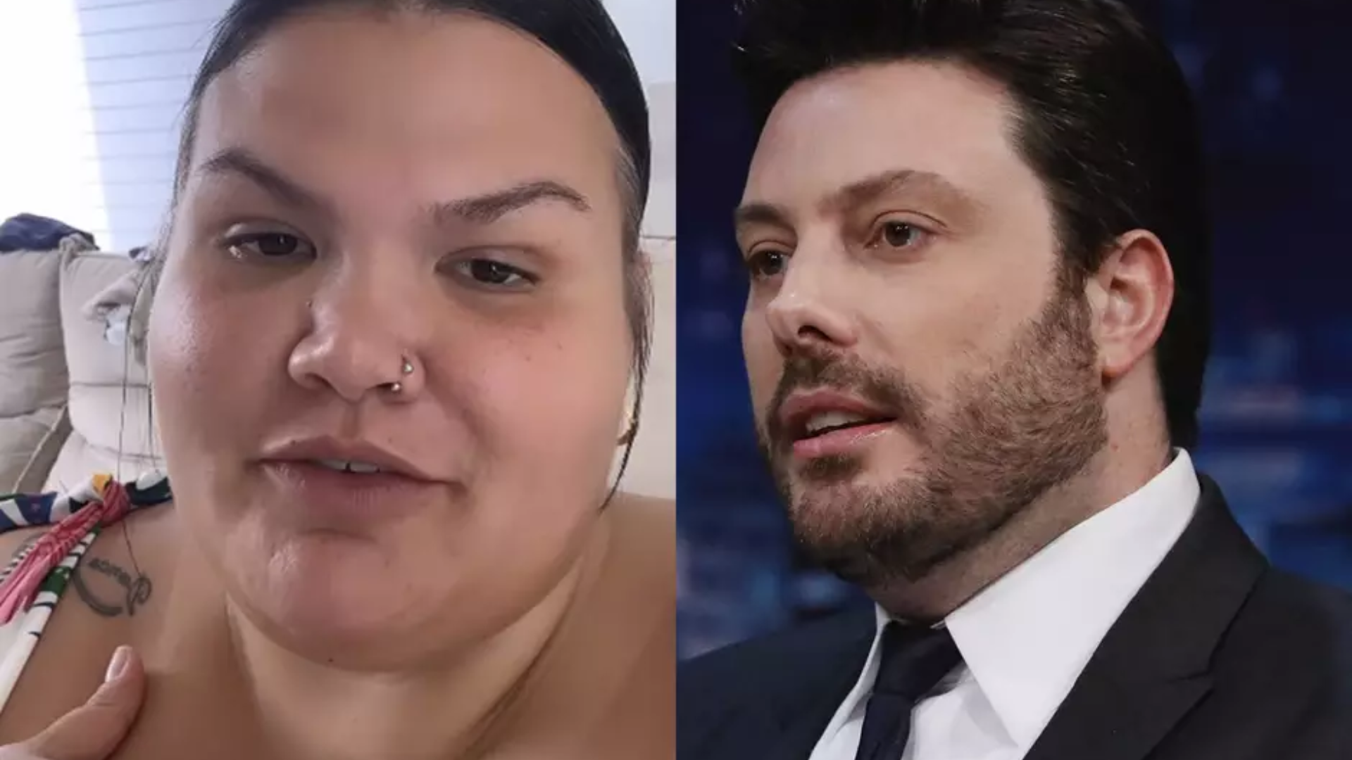 Danilo Gentili provoca Thais Carla após ela anunciar cirurgia bariátrica: ‘Gordofóbica?’