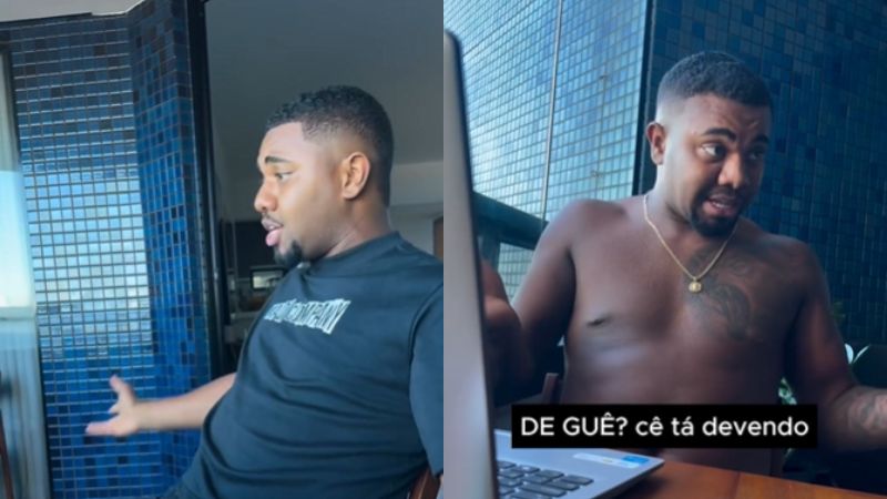 Davi Brito faz vídeo ironizando dívida e Serasa reage: Gastou R$ 64 mil com guê?’