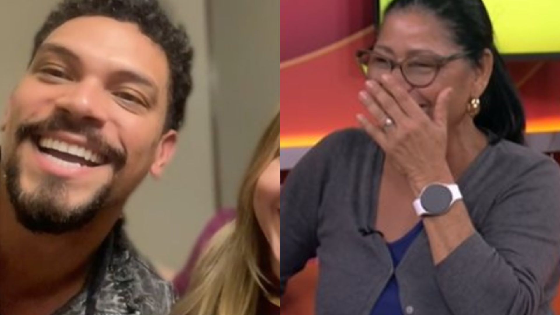 Eliminada do BBB25, Delma se surpreende ao reencontrar a filha com Vinícius