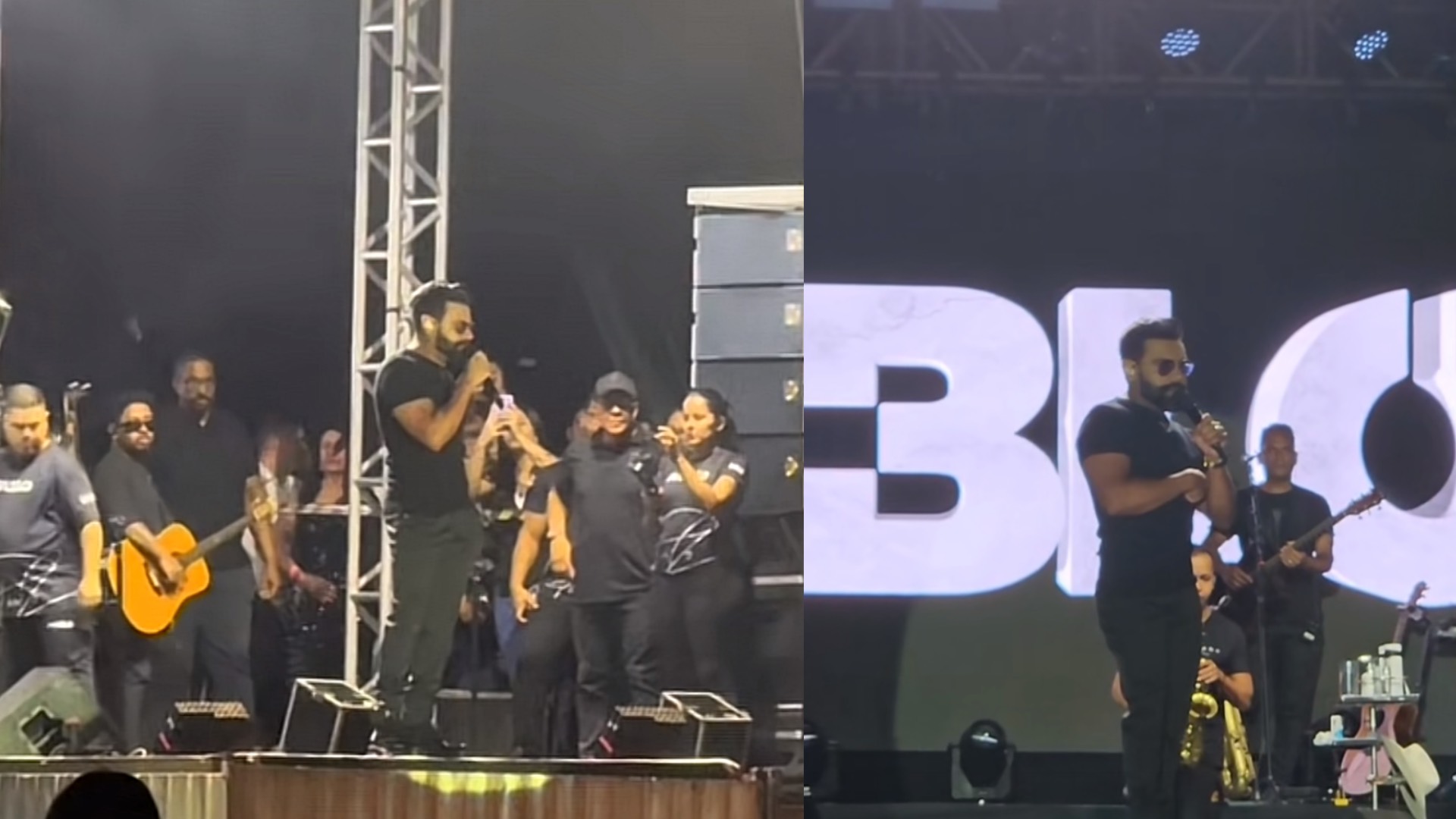 Cantor Pablo se irrita e ameaça deixar palco em show: ‘Não aguenta beber, não bebe’
