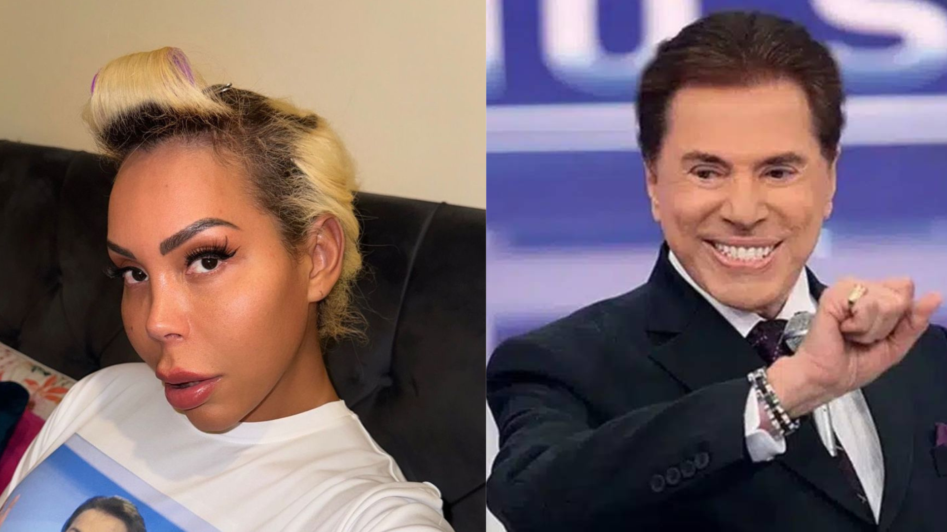 Influenciadora diz que pijama com rosto do Silvio Santos já causou ciúmes em namorado