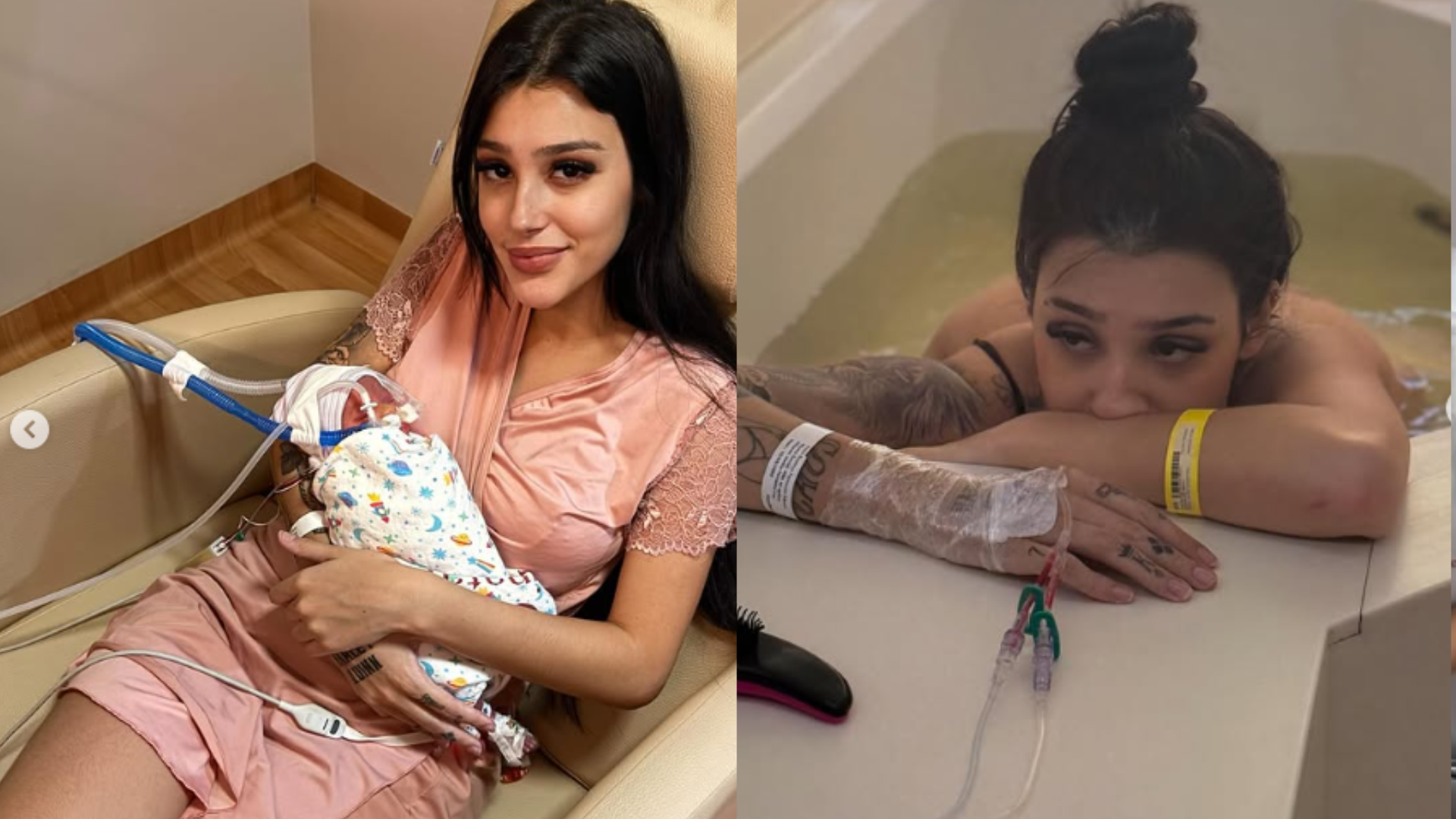 Bia Miranda atualiza estado da filha e relata dificuldade pós parto: ‘Estou tremendo’