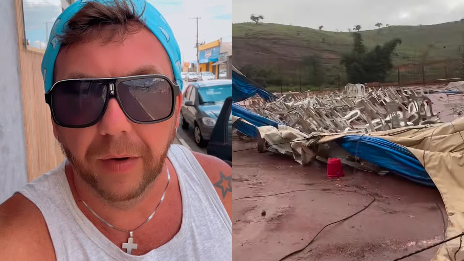 Ex-BBB Edy Simões faz novo desabafo após ter circo destruído: ‘Estamos tristes’