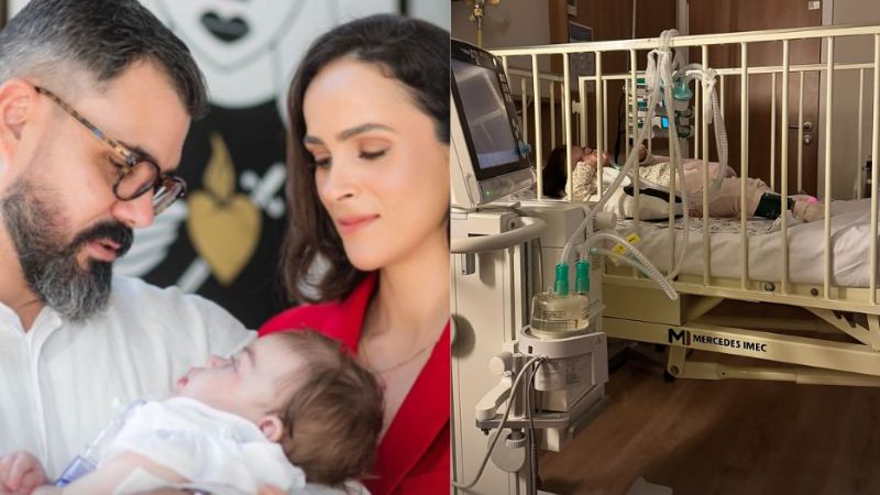 Filha de Juliano e Letícia Cazarré é internada novamente: ‘Terceira vez este ano’