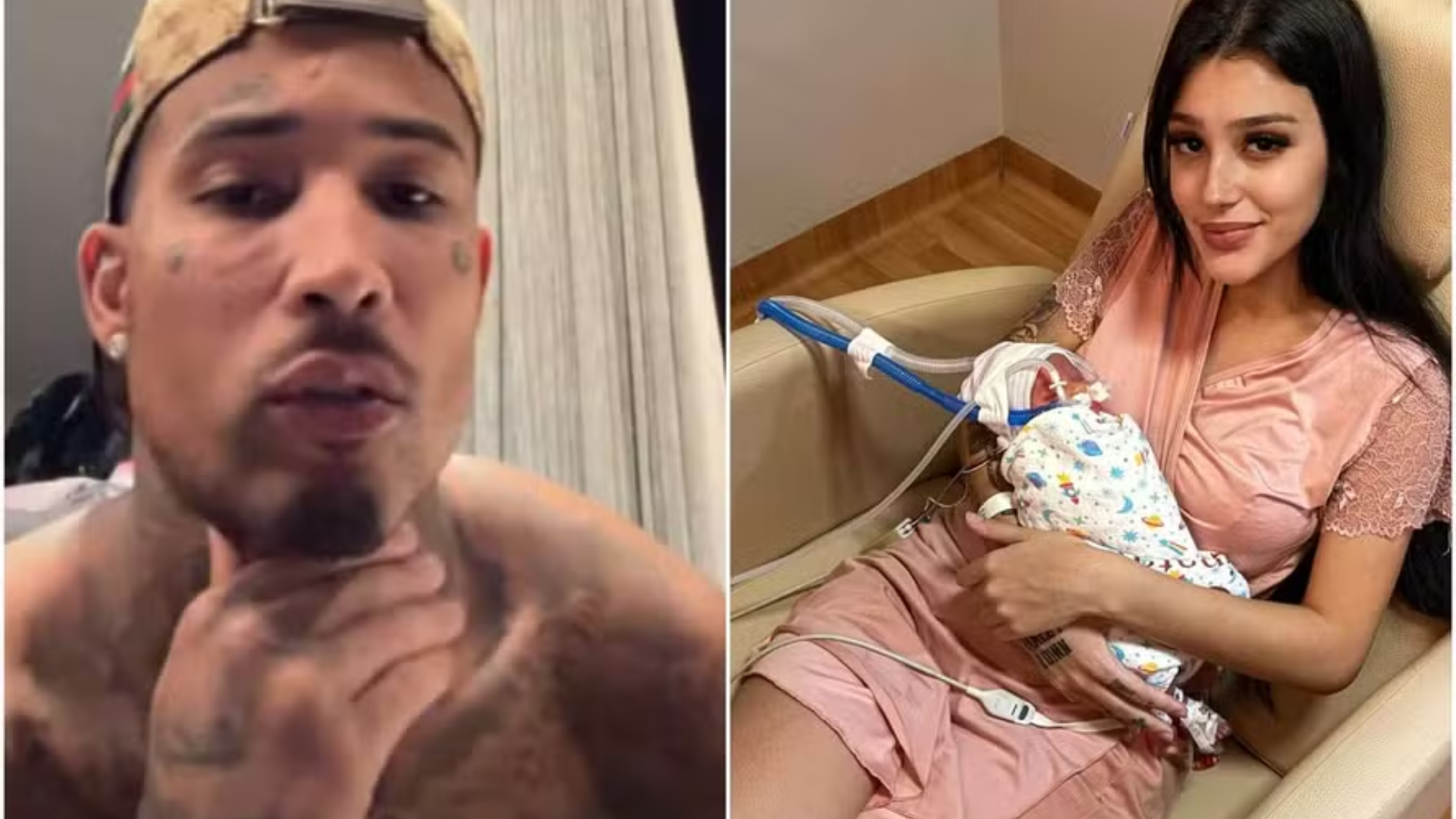Gato Preto se desculpa após faltar em parto de filha de Bia Miranda: ‘Infelizmente’