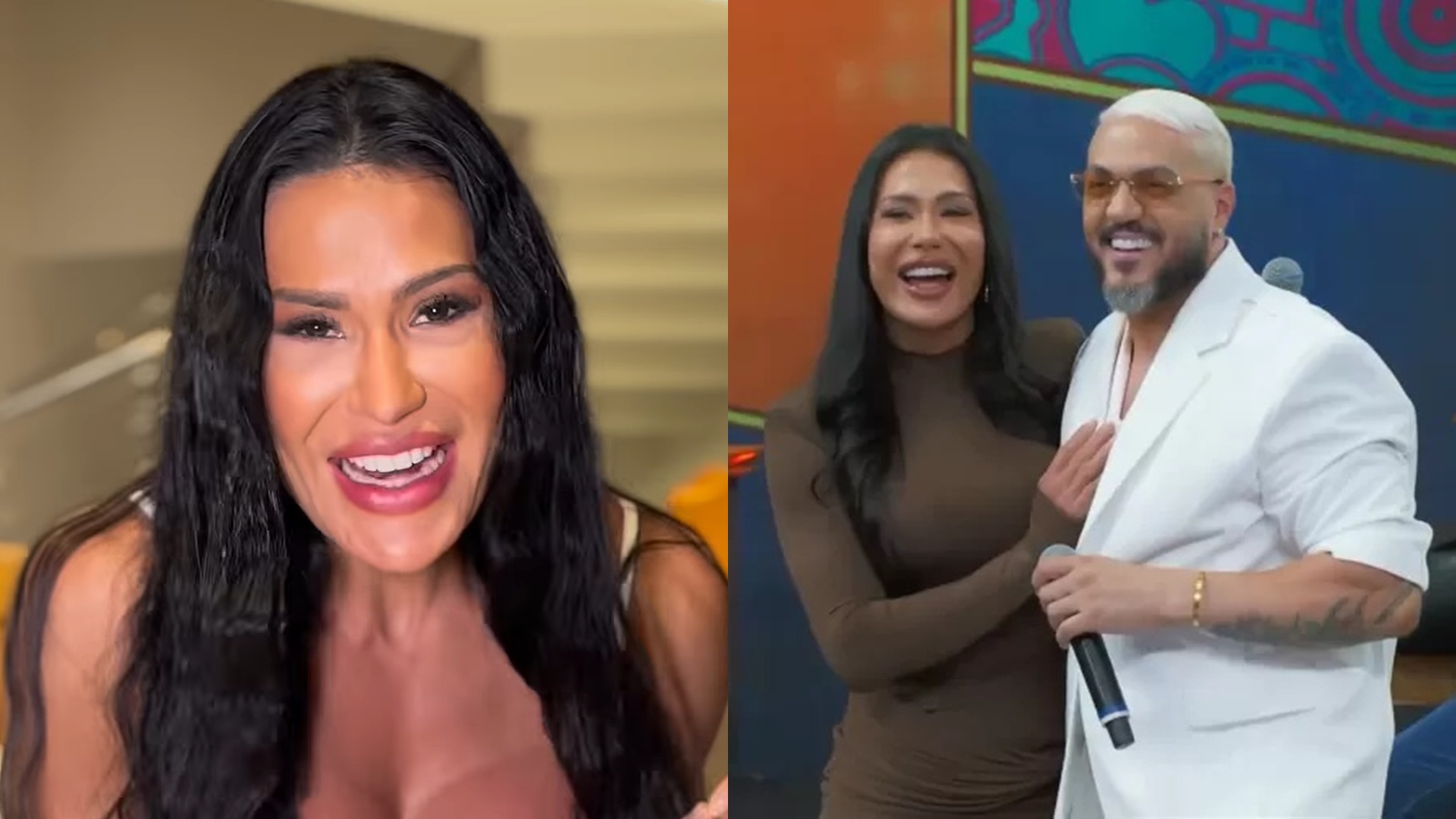 Gracyanne Barbosa se declara para Belo em data especial: ‘Foi amor, foi real’