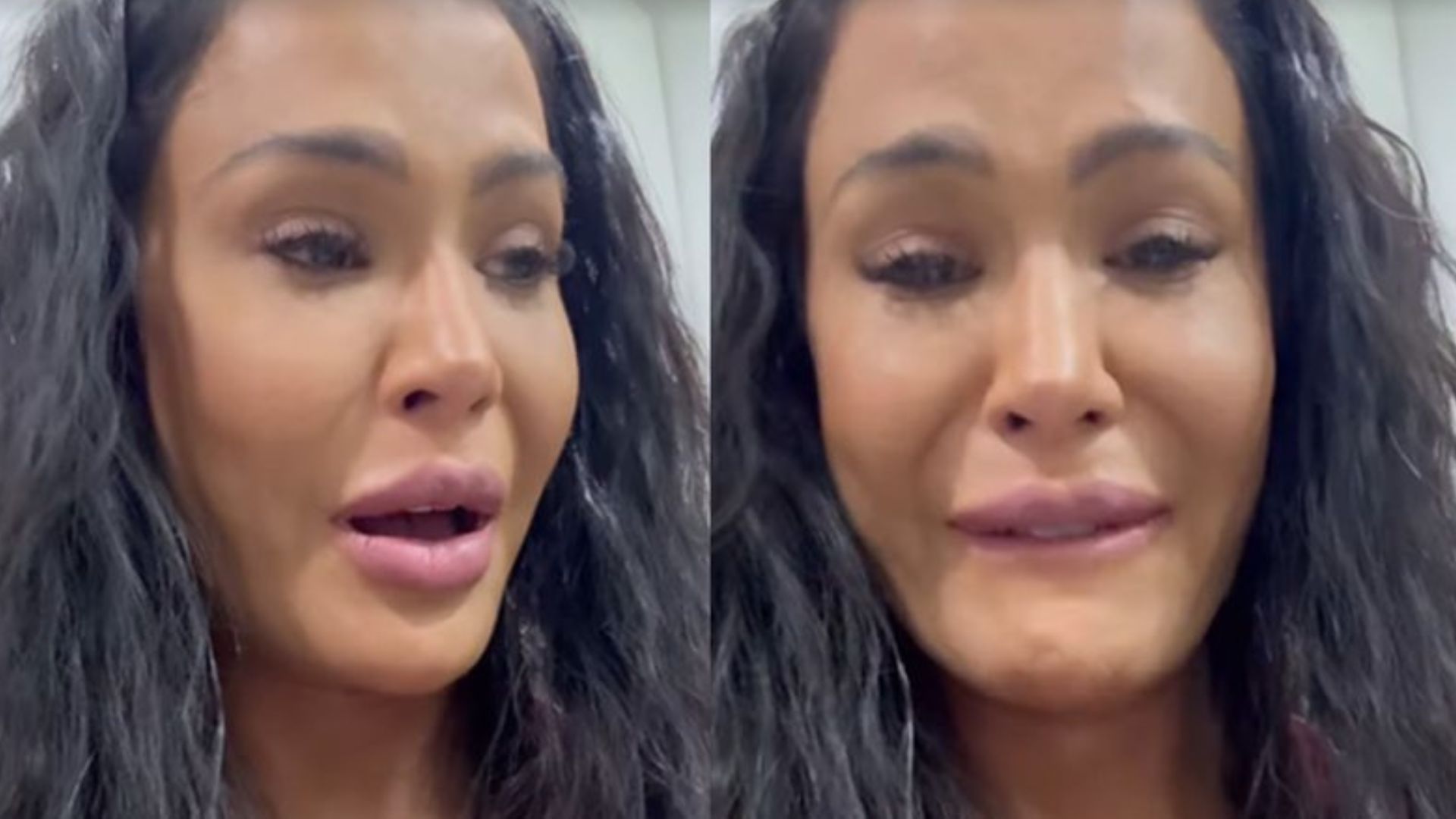Gracyanne Barbosa chora ao fazer desabado doloroso: ‘Foi internado’