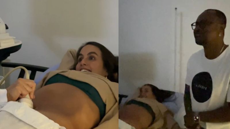 Grávida, Carol Peixinho mostra vídeo de ultrassom ao lado de Thiaguinho: ‘Inesquecível’
