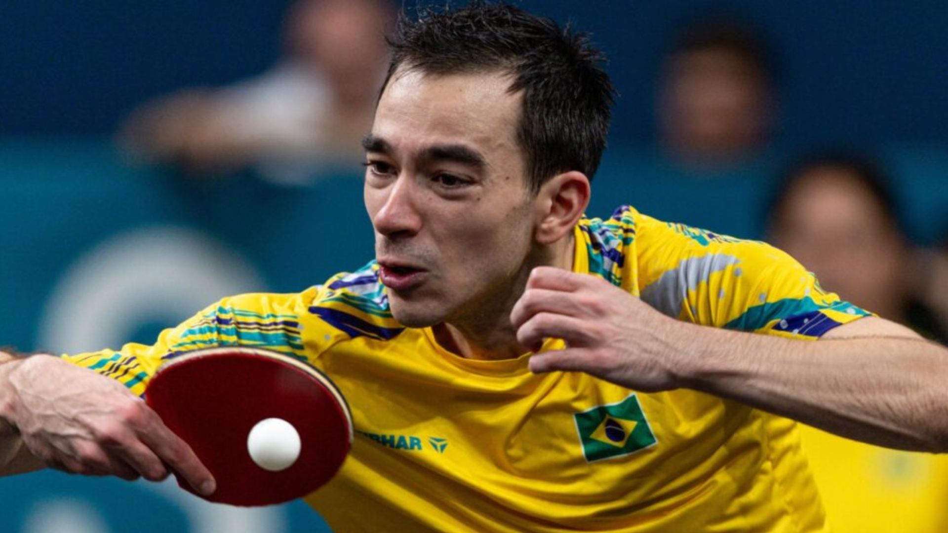Hugo Calderano vence número 1 do mundo e conquista título inédito na Copa do Mundo