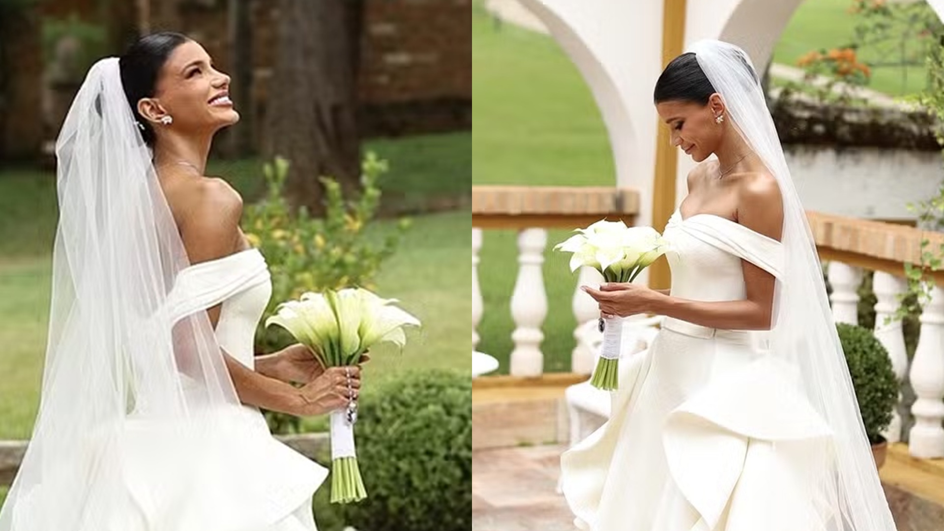 Jakelyne Oliveira detalha vestido luxuoso para casamento com Mariano: ‘Elegante e atemporal’