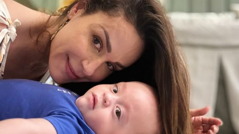 Nadja Haddad celebra aniversário de gêmeo sobrevivente do parto: ‘Me fizeram mãe’