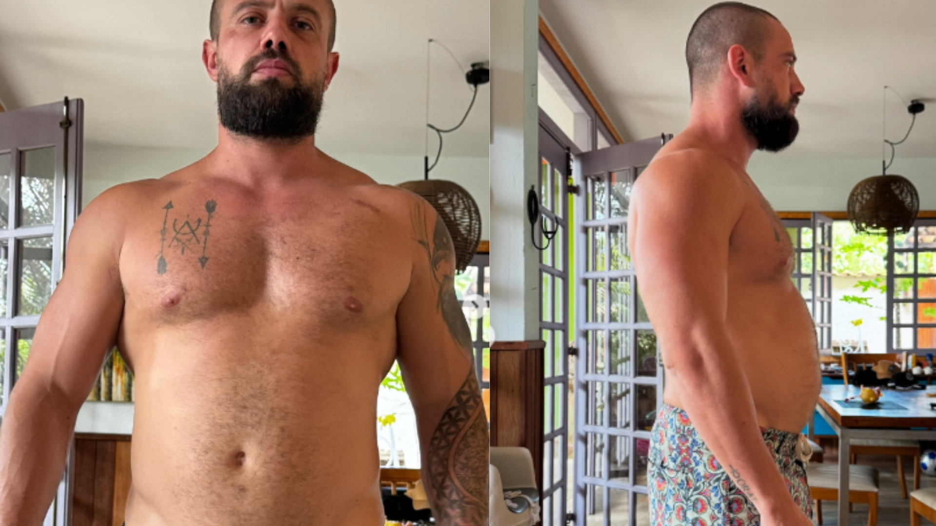 Rafael Cardoso impressiona seguidores ao mostrar transformação corporal: ‘Inspiração’