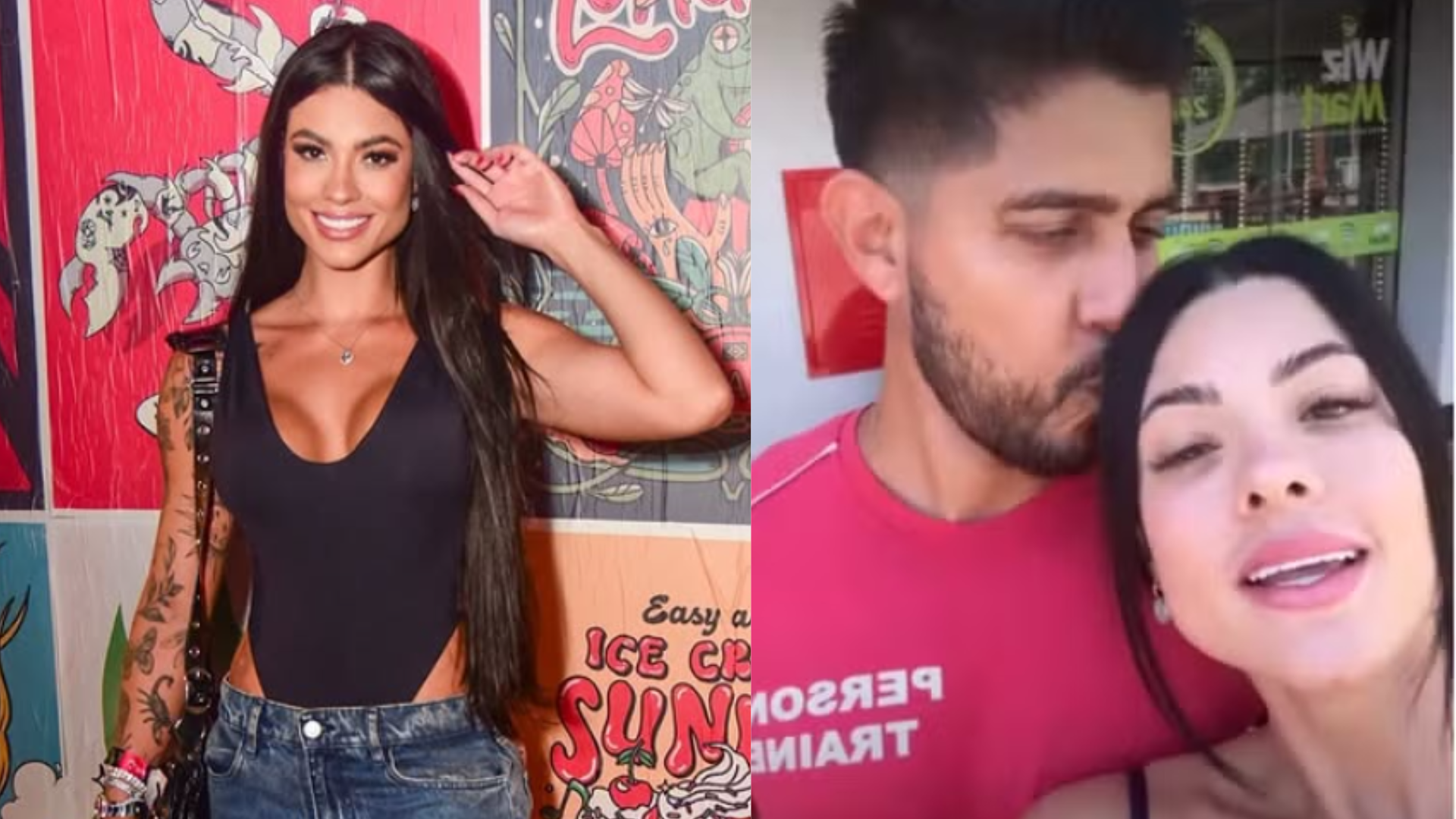 Rayane Figliuzzi, namorada de Belo, se declara ao personal: ‘Te amo! São três anos juntos’