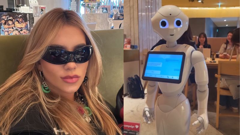 Virginia e Zé Felipe são atendidos por robôs em restaurante no Japão: ‘Bizarro’