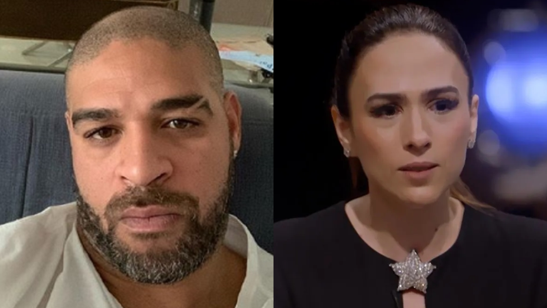 Adriano Imperador abandona gravação do Lady Night e Tatá Werneck revela motivo
