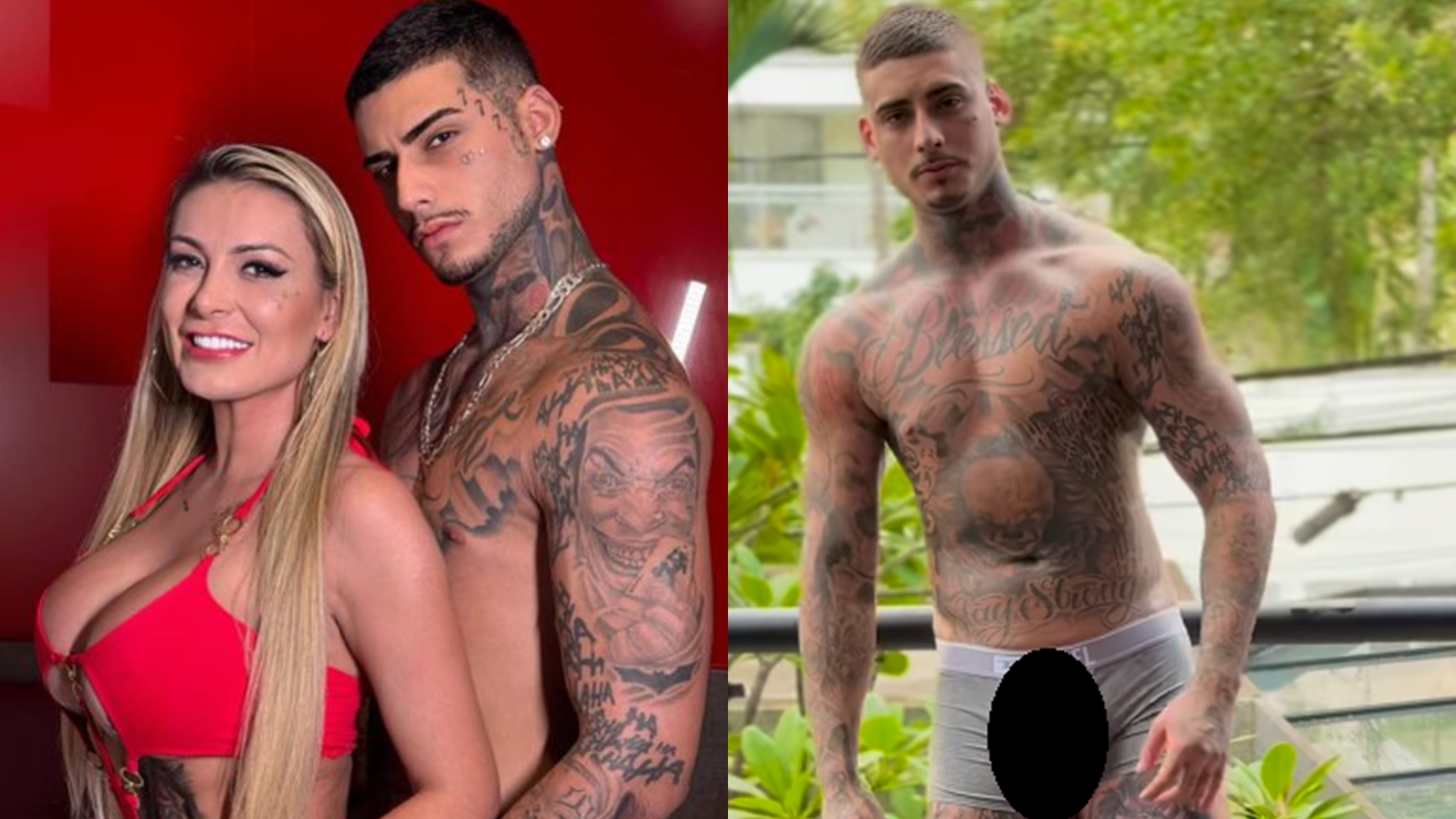 Ex de Andressa Urach surge de cueca e assusta com região íntima marcada: ‘Gigante’
