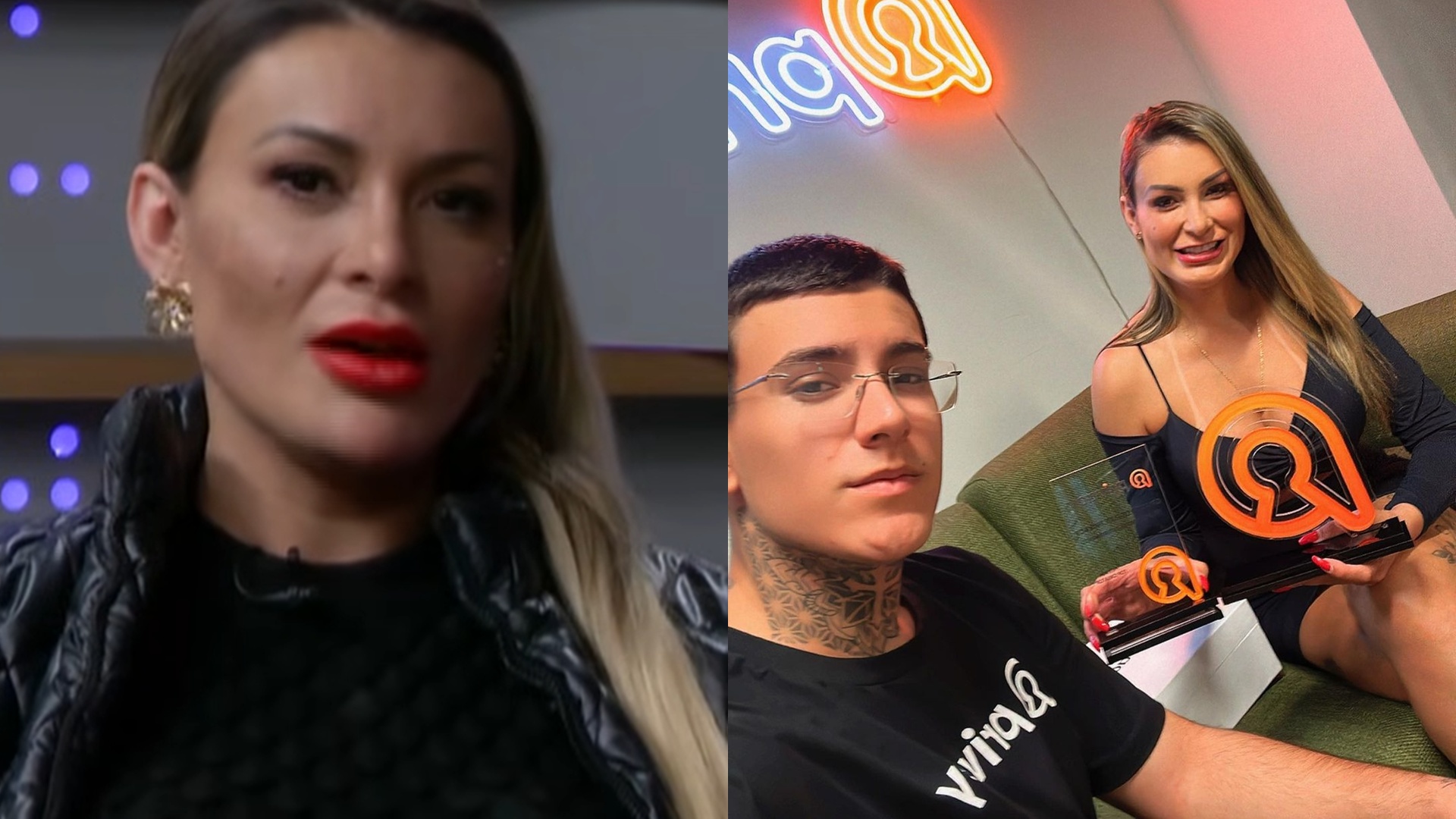 Andressa Urach explica envolvimento do filho em vídeos adultos: ‘Cabeça nojenta das pessoas’