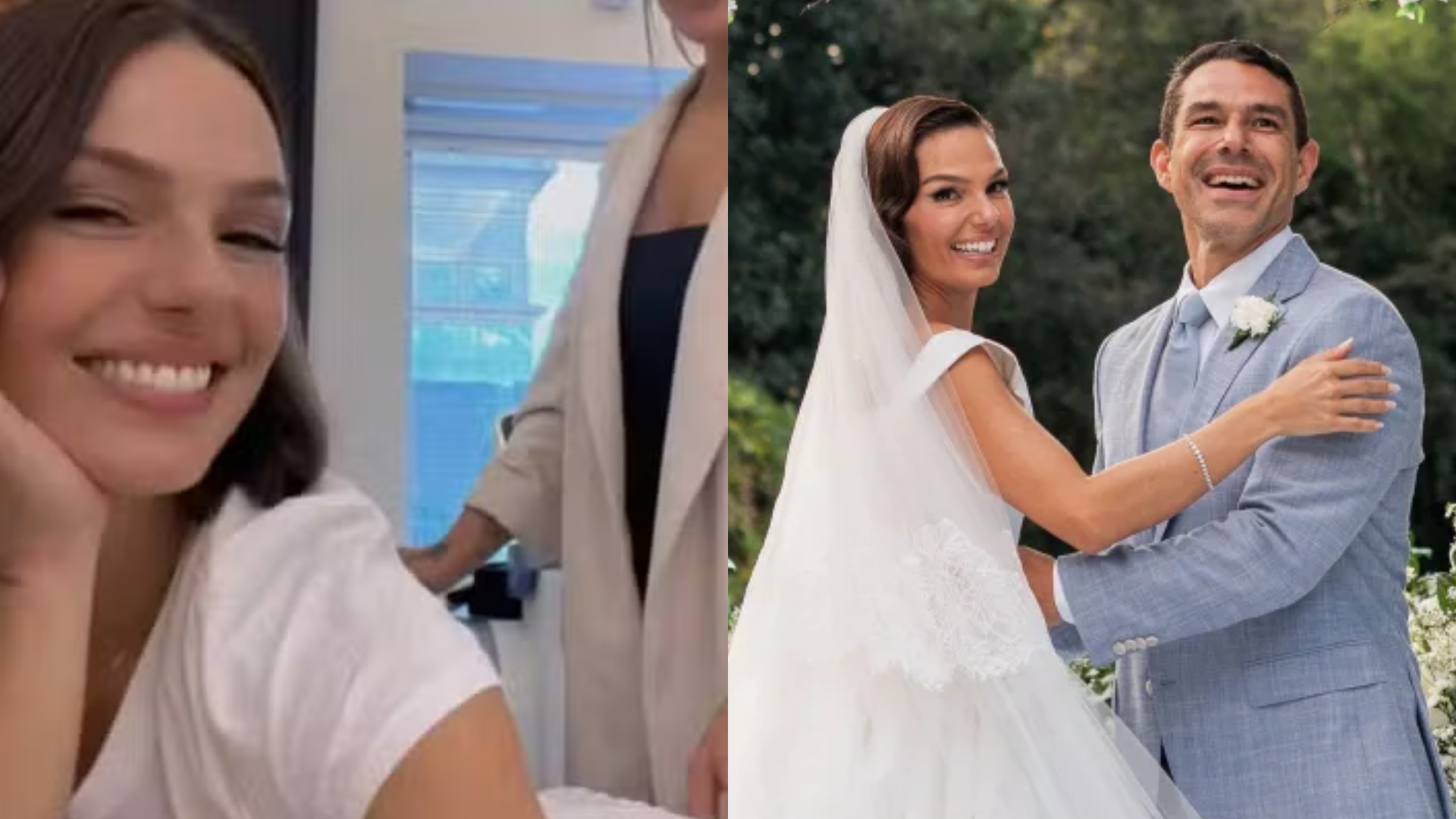 Antes da lua de mel, Isis Valverde faz ‘turbo’ no bumbum; saiba para onde o casal vai