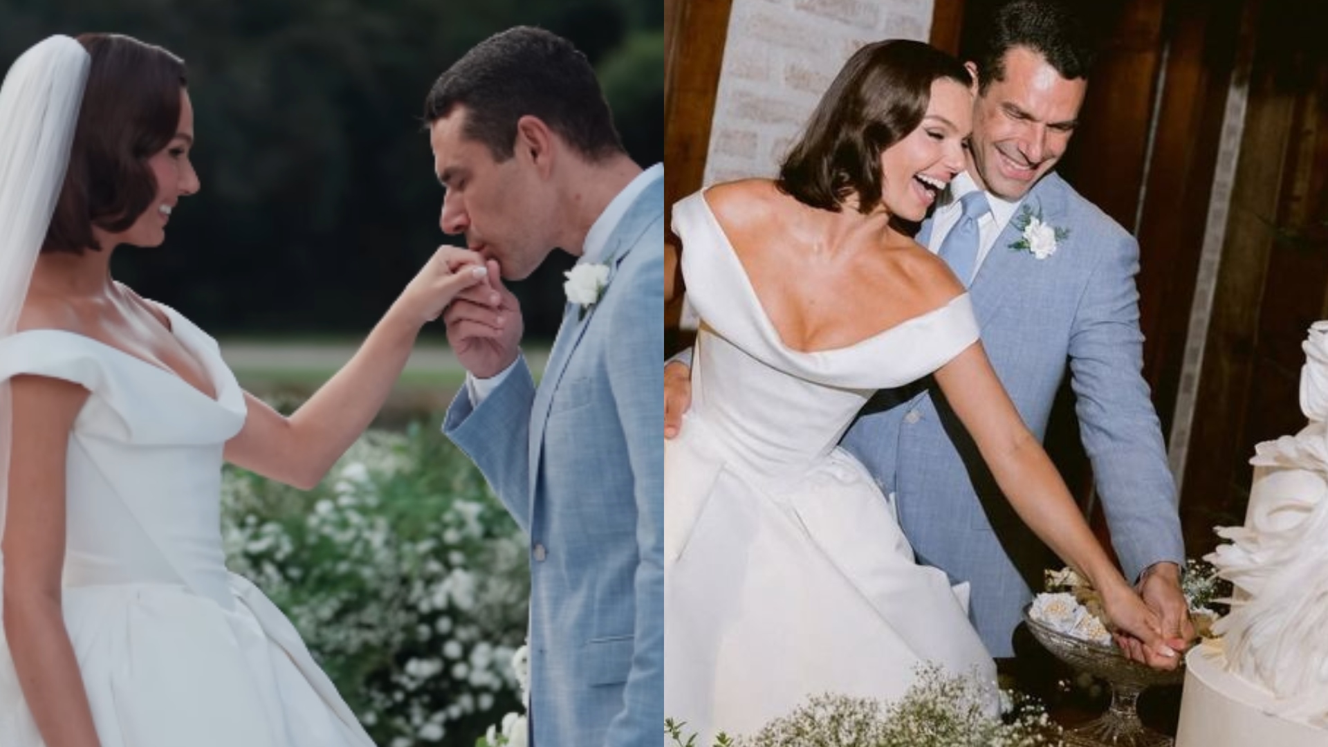Bolo do casamento de Isis Valverde e Marcus Buaiz pesava 25kg e tinha valor astronômico