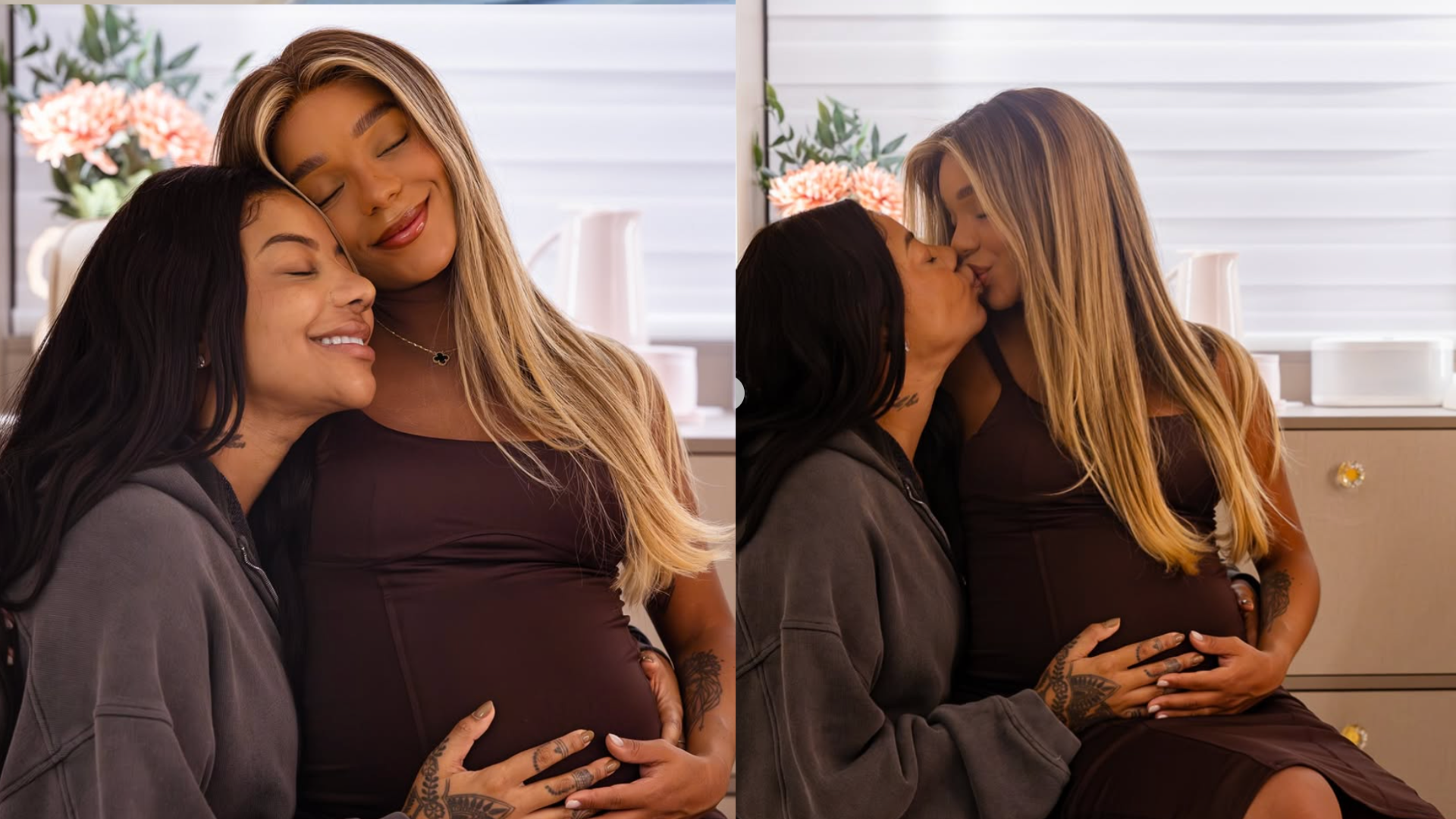 Ludmilla e Brunna viajam de volta para o Brasil com a filha de 16 dias: ‘Fiz nebulização’