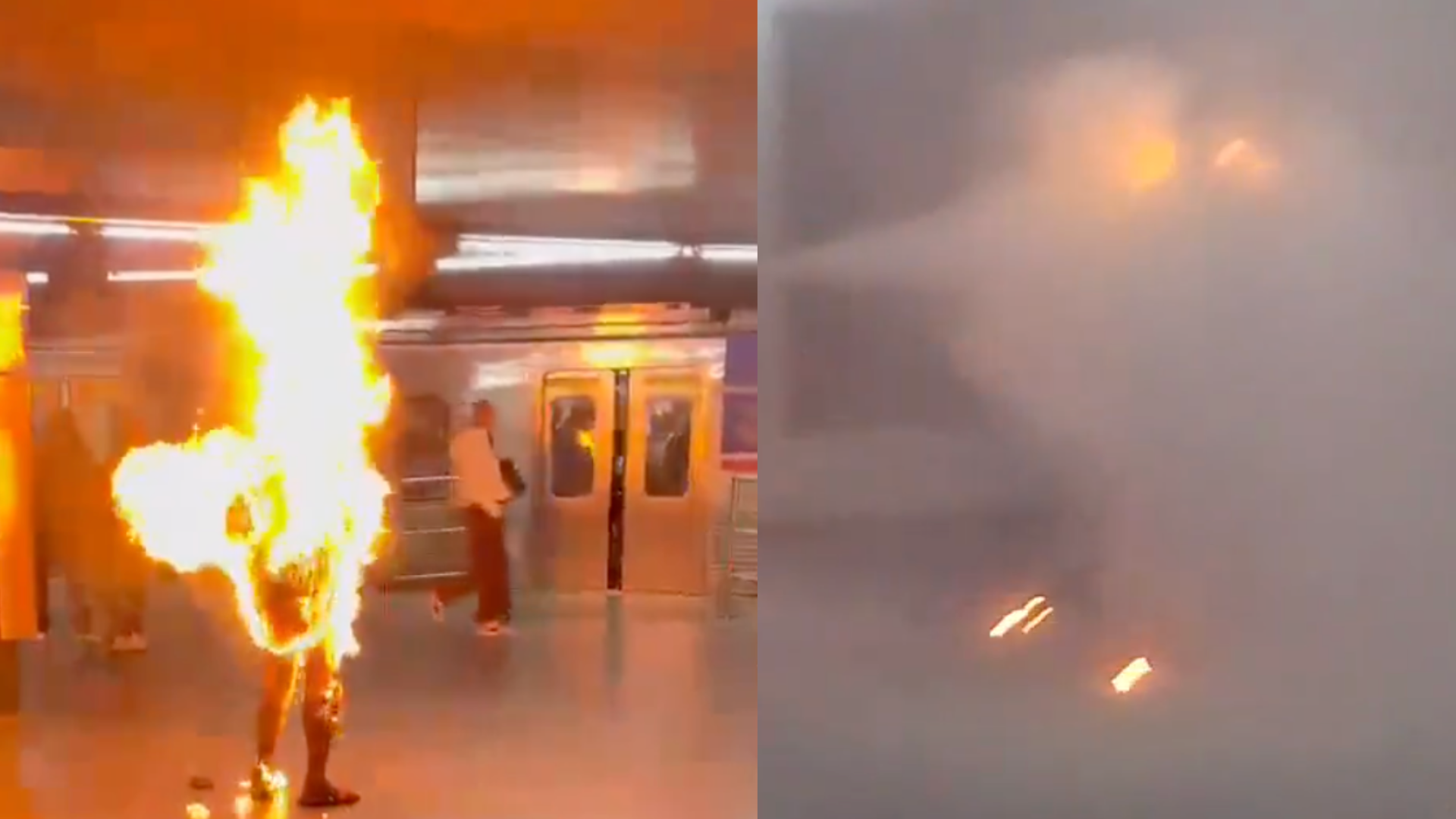 Tragédia! Homem ateia fogo em si mesmo no metrô de São Paulo