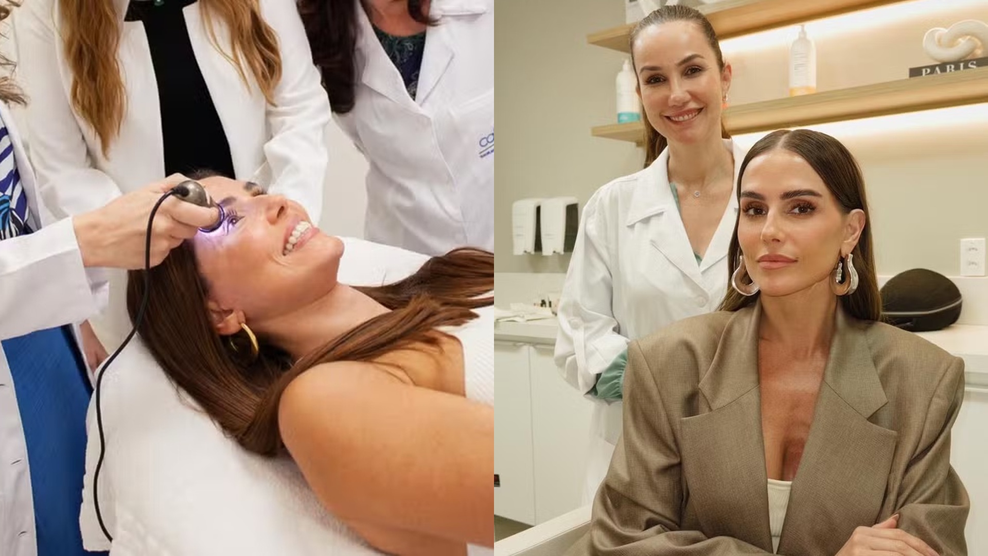 Deborah Secco faz transplante de sobrancelhas e comemora antes e depois: ‘Me incomodava’