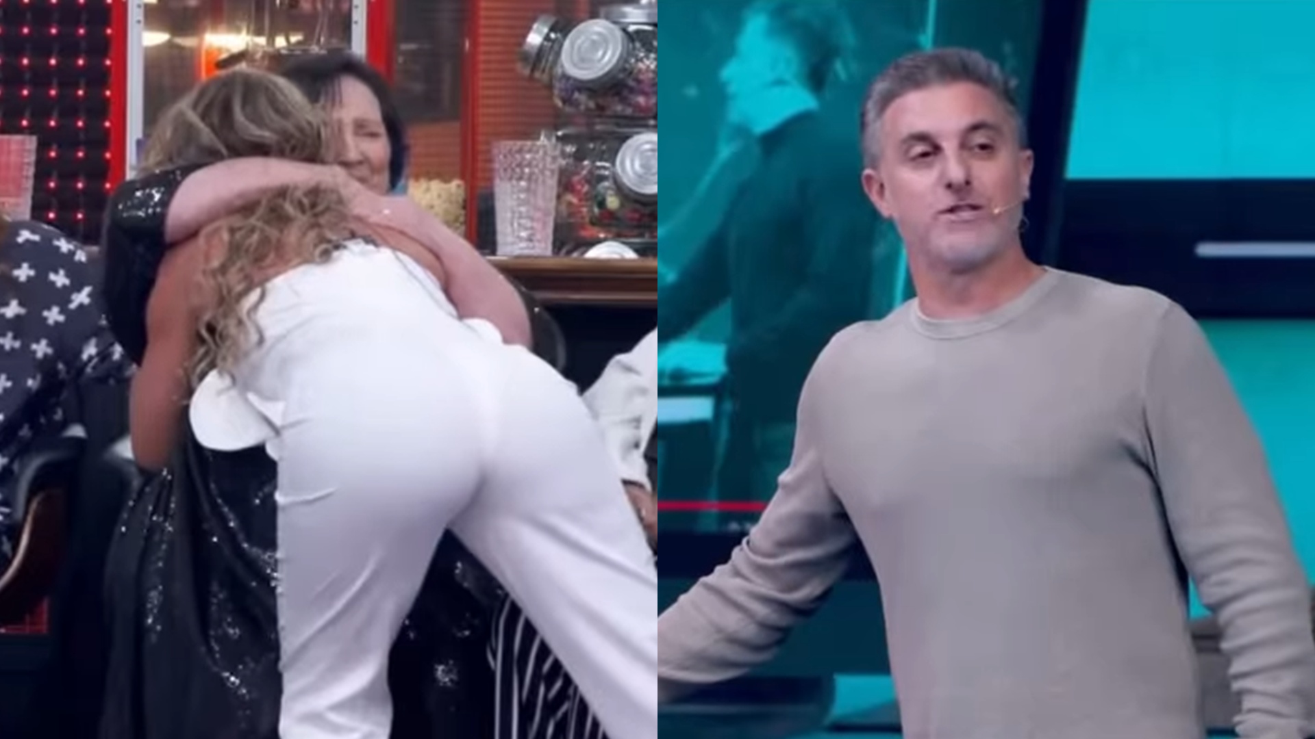Dona Déa e Lívia Andrade fazem as pazes após briga nos bastidores e chocam Luciano Huck