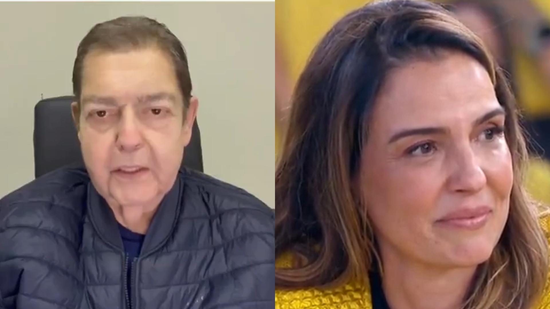 Faustão faz a esposa chorar em aparição surpresa no SBT: ‘Agradeço a Deus por ter encontrado’